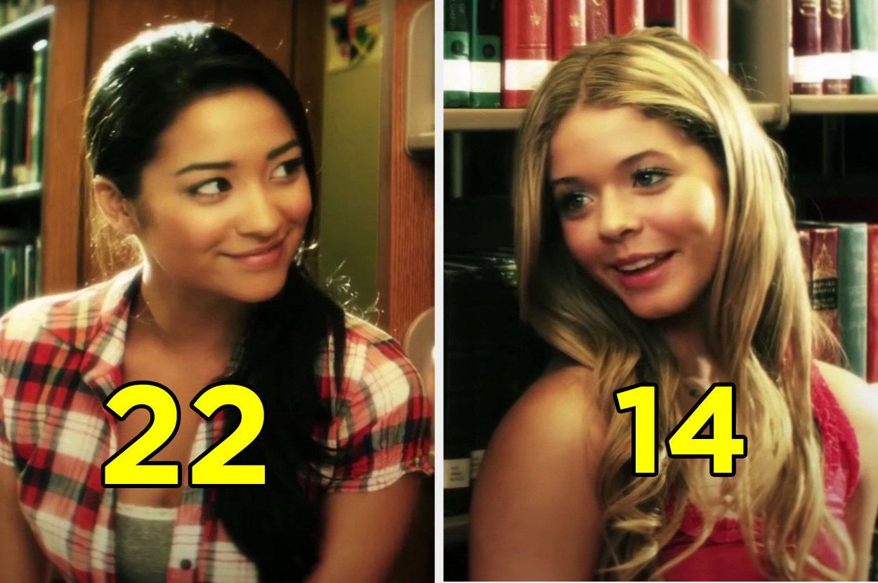 Shay Mitchel and Saha Pieterse flirting in a scene for &quot;Pretty Little Liars&quot;