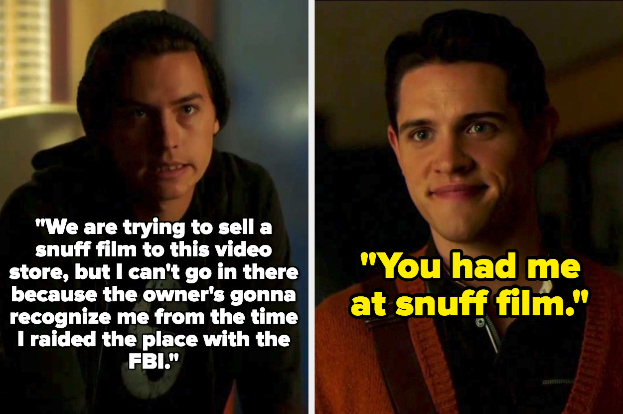 Jughead and Kevin exchange words about a snuff film