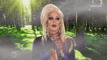 A gif from The Trixie &amp;amp; Katya Show that says, &quot;Imma take time for me&quot; 