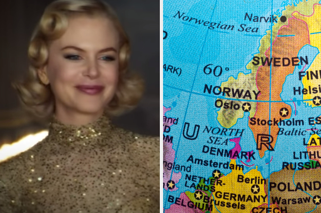 Side-by-side images of Nicole Kidman in