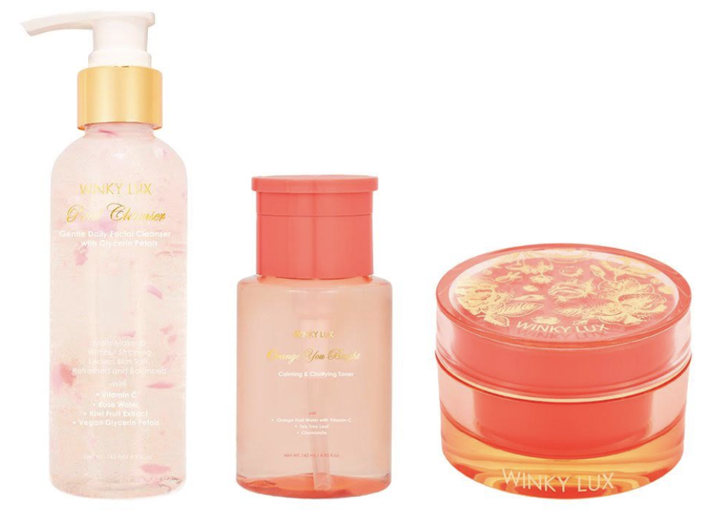 Winky Lux skincare set