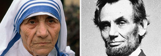 mother theresa and abe lincoln