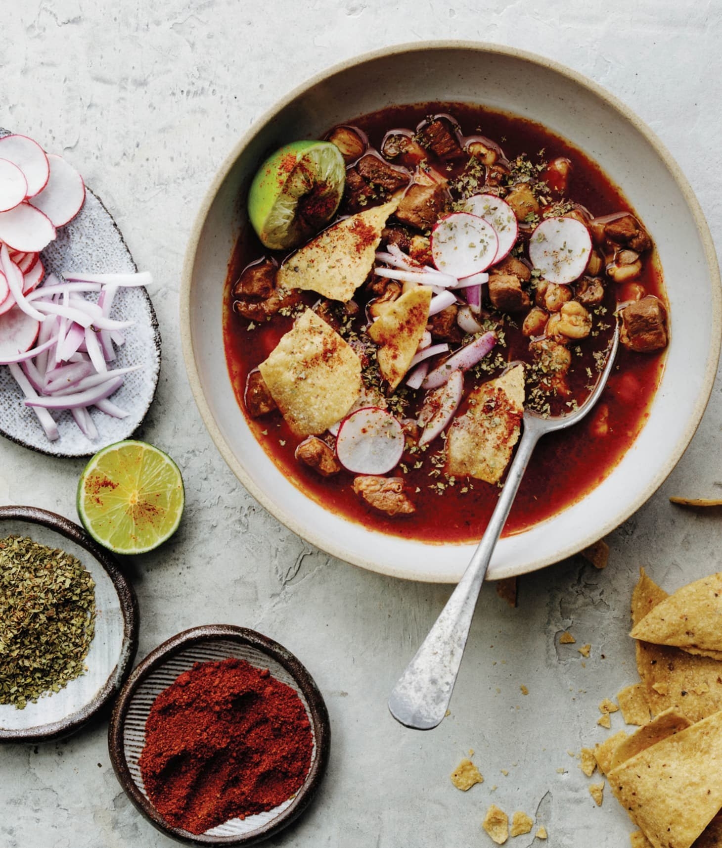 Mexican Red Pork Soup With Hominy