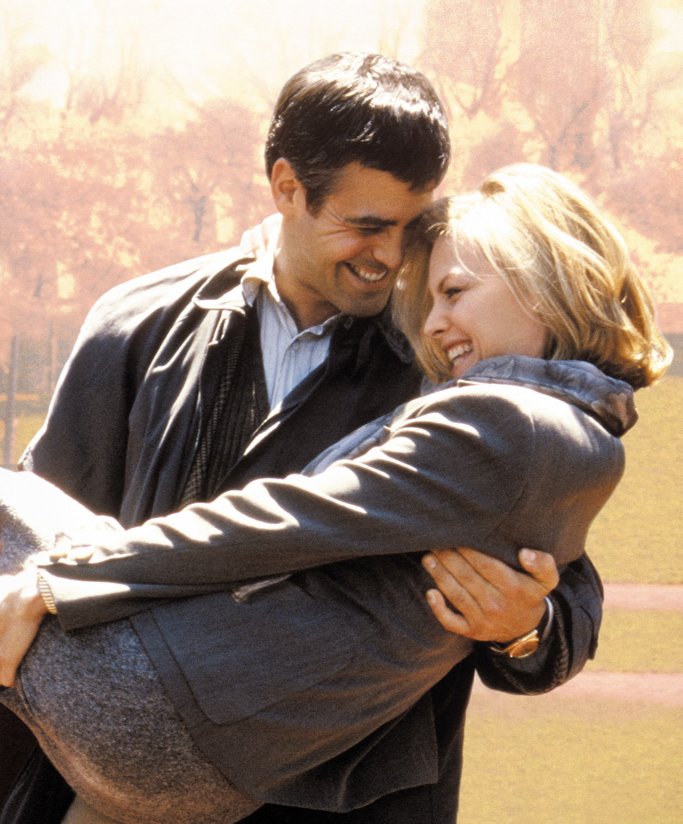 George Clooney carrying Michelle Pfeiffer bridal style in One Fine Day