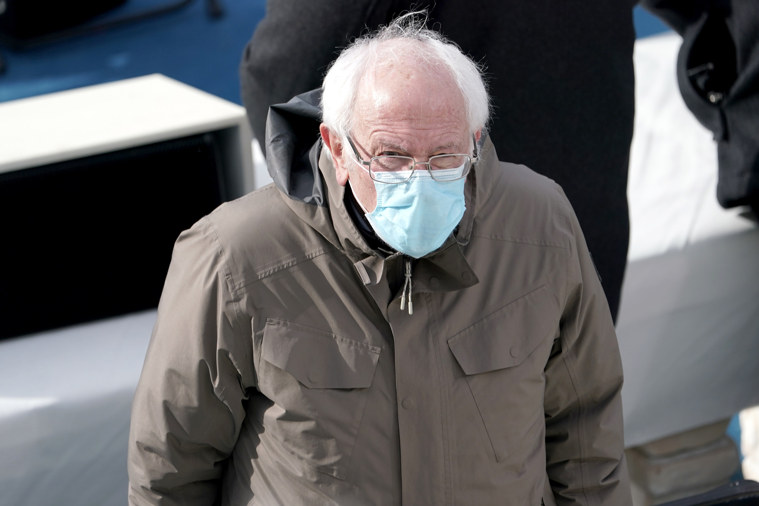 en. Bernie Sanders (I-Vt.) is seen prior to the 59th Presidential Inauguration on January 20, 2021 in Washington, DC