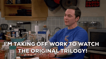 Sheldon from Big Bang Theory says he&#x27;s taking off work to watch Star Wars