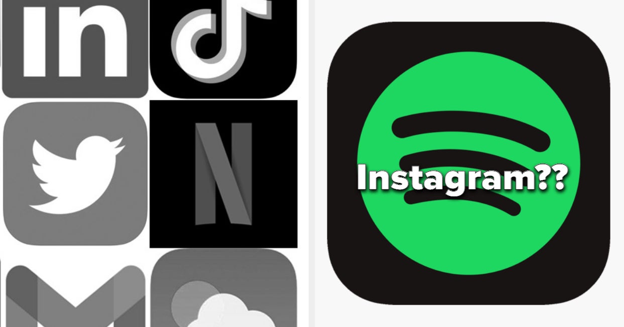 iPhone App Logo Quiz In Black And White
