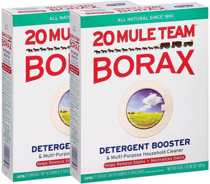two boxes of Borax