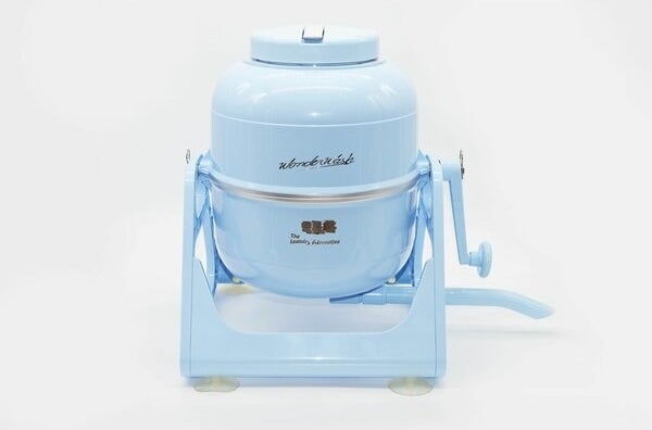 the portable washer in blue