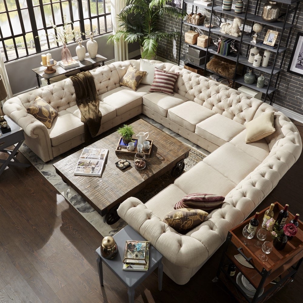Knightsbridge Chesterfield 11-Seat Sectional by iNSPIRE Q Artisan
