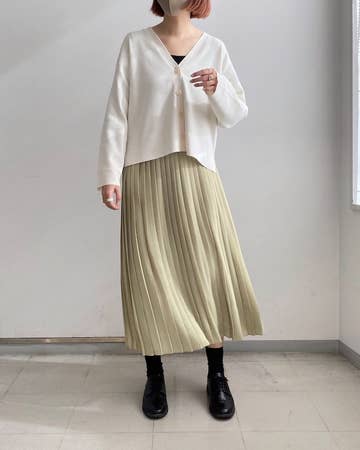 お値段以上のクオリティ♡ユニクロの「プリーツスカート」はキレイめなのに着心地が楽ちん！