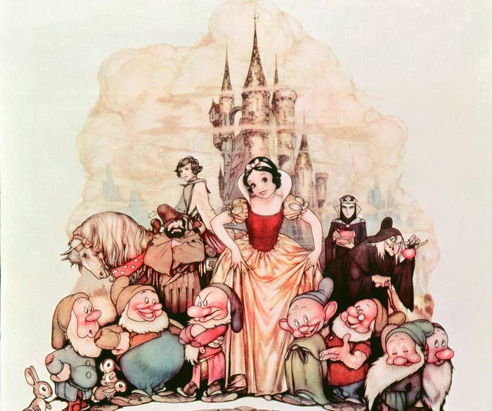 The original 1937 Snow White and the Seven Dwarfs poster