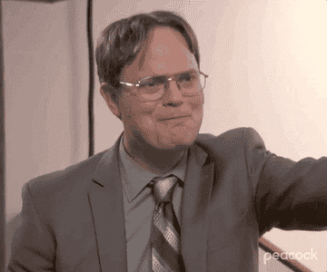 a gif of dwight shrute saying &quot;thank you&quot;