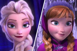 Elsa and Anna from "Frozen"