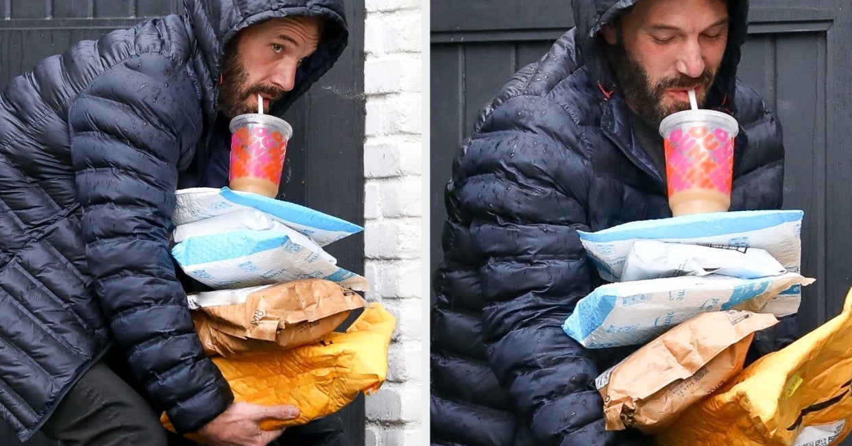 Ben Affleck Balances His Dunkin' Donuts With Pure Beauty