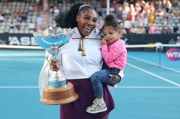 Serena Williams' Daughter Olympia Wears Her Mom's Iconic Beads and  Sparkling Outfit at U.S. Open