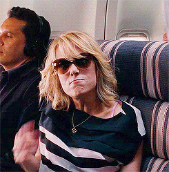 Angry woman on a plane 