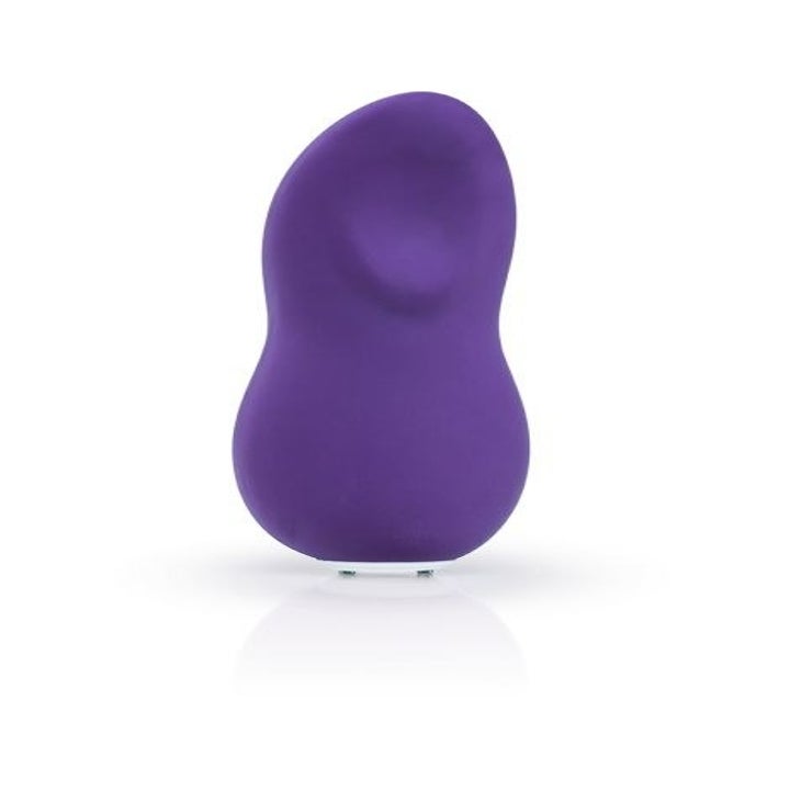 The purple toy that's curved to fit around the clit and between the labia