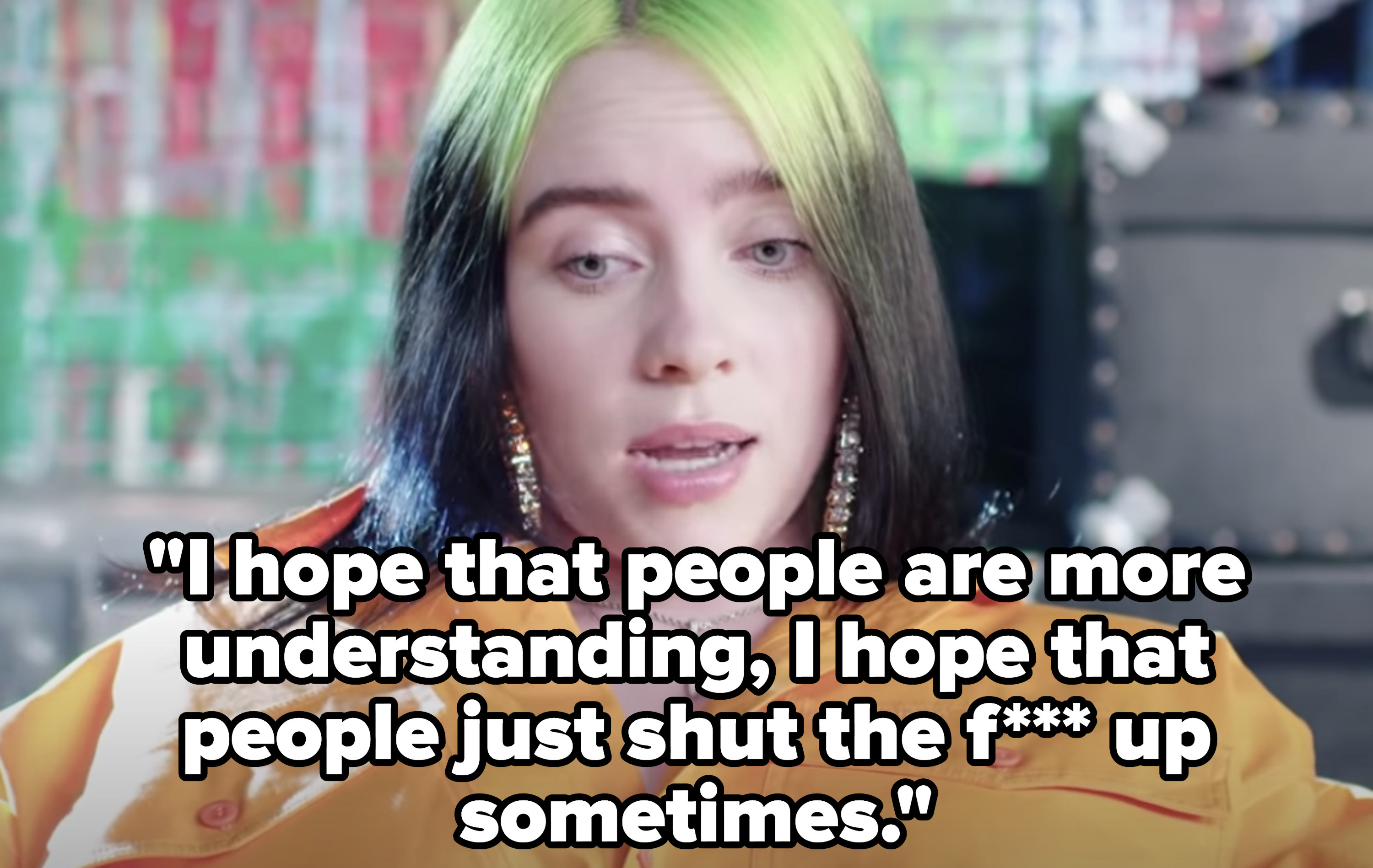 &quot;I hope that people are more understanding, I hope that people just shut the f*** up sometimes&quot;