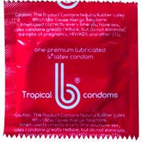 Red condom packet 