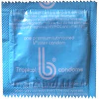 Light blue condom 