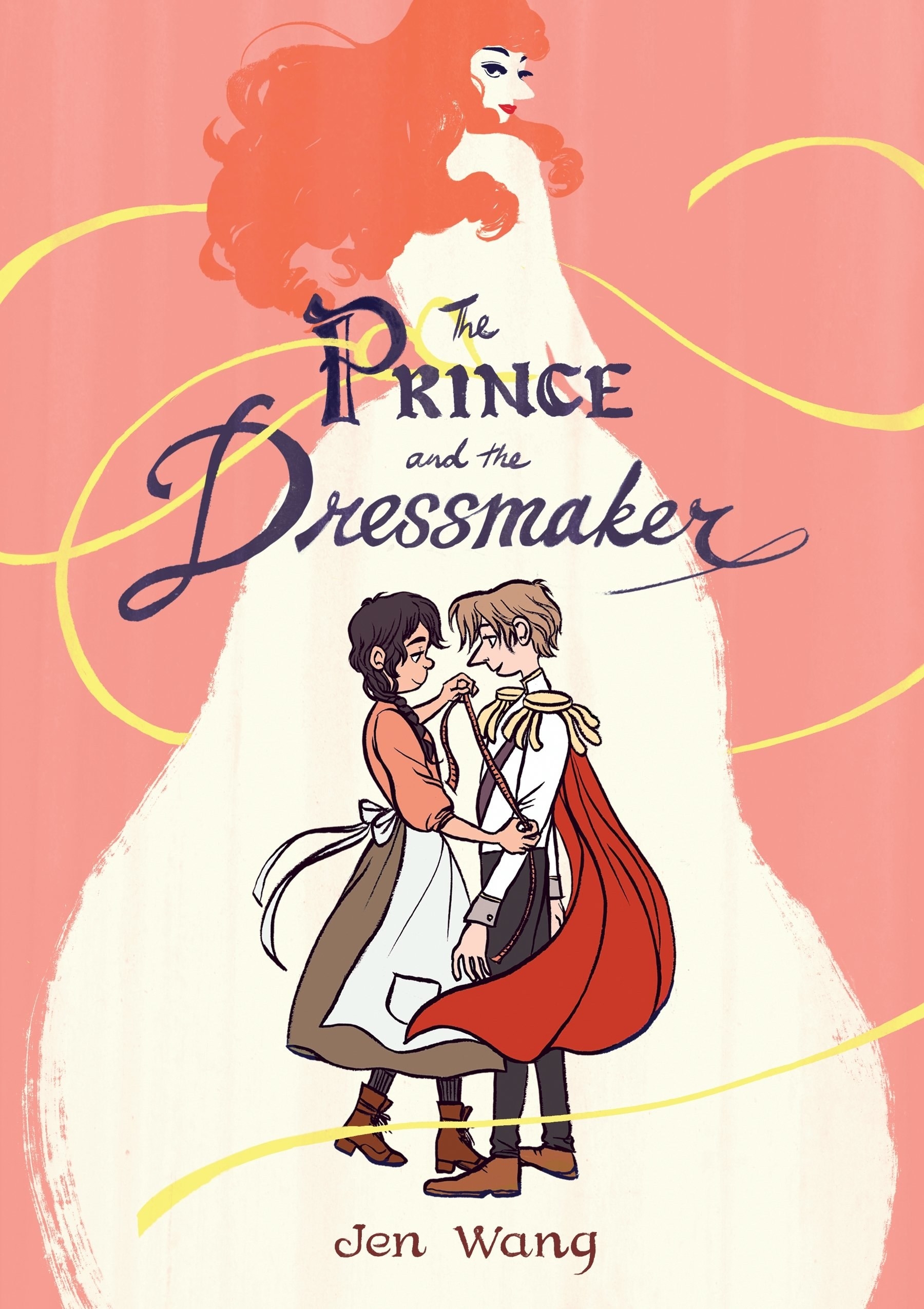 The prince and dressmaker looking into each other&#x27;s eyes on the cover