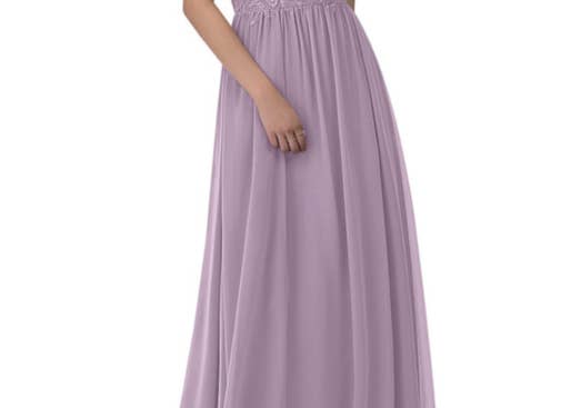 bridesmaid dresses tall sizes High-Slit Chiffon Bridesmaid Dress with Long Sleeves and Waist Pleating
