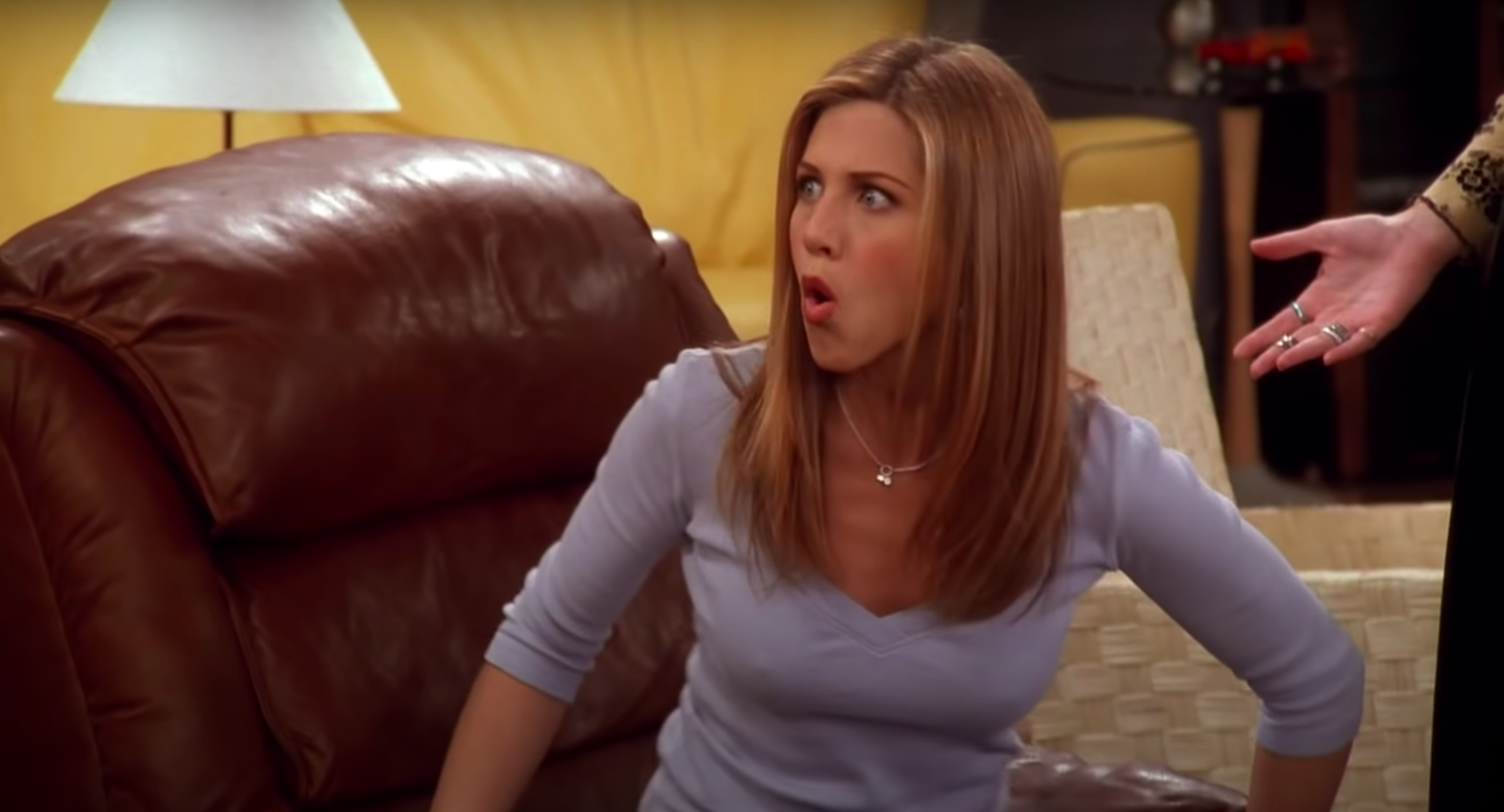 Rachel from &quot;Friends&quot; gasping