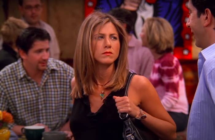 Rachel from &quot;Friends&quot; looking very mad