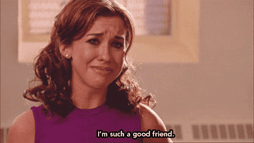 a gif of gretchen weiners saying &quot;i&#x27;m such a good friend&quot;