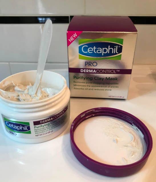 A customer review photo of the clay mask