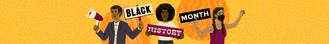 a black history month graphic