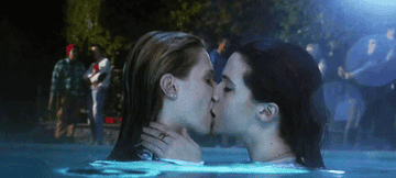 Karma and Amy making out