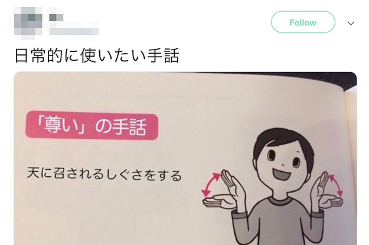 ネットで拡散したコラ画像 尊いの手話 耳の聴こえない美大生が 訂正マンガ を投稿し話題に