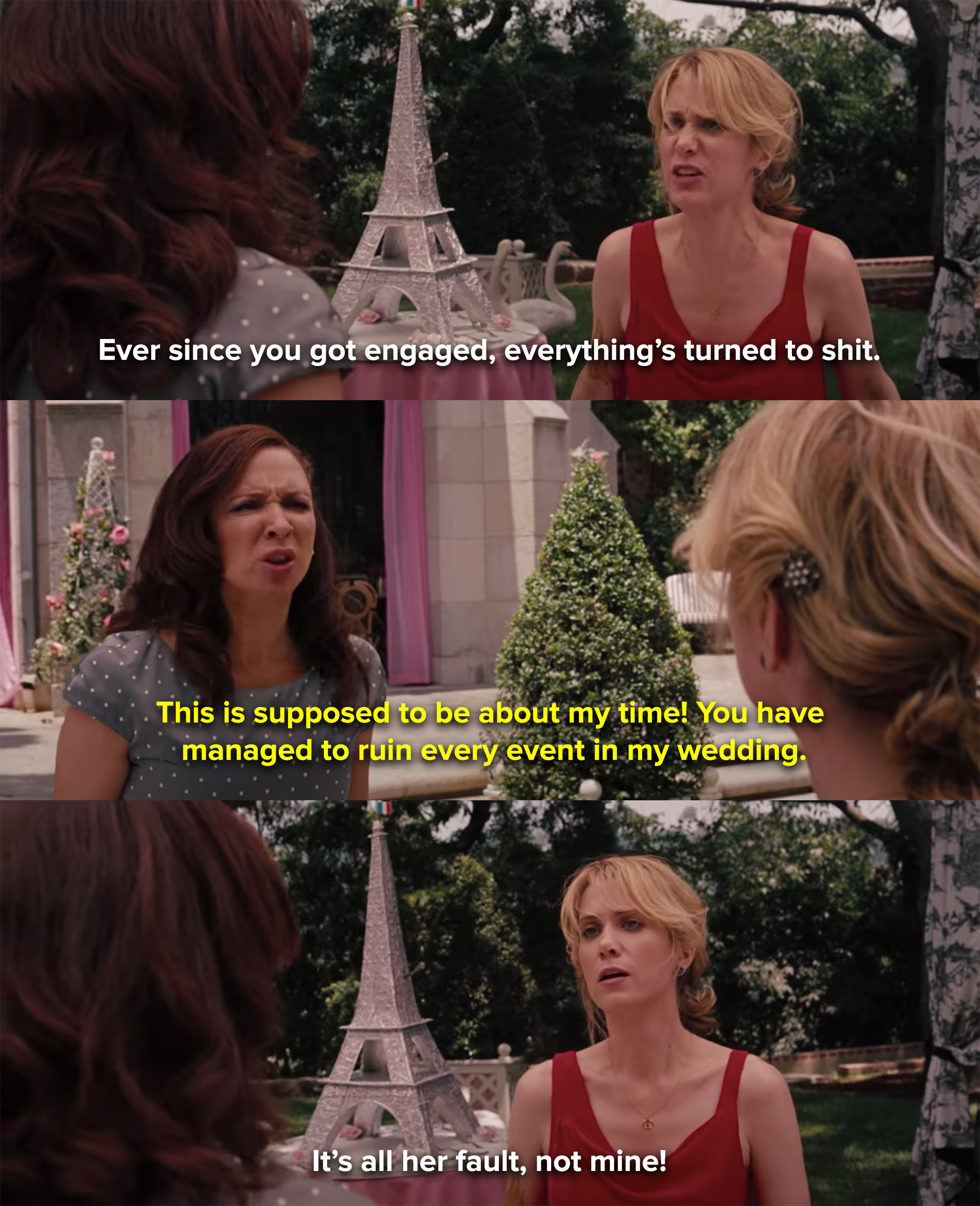 Annie says it isn't her fault the wedding was ruined