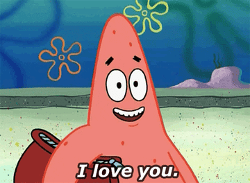 Patrick saying &quot;I love you&quot;