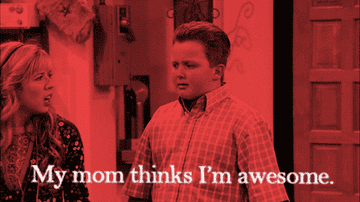 Gibby saying, &quot;my mom thinks I&#x27;m awesome&quot;