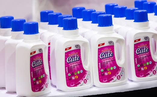 several bottles of clean & cute panty wash