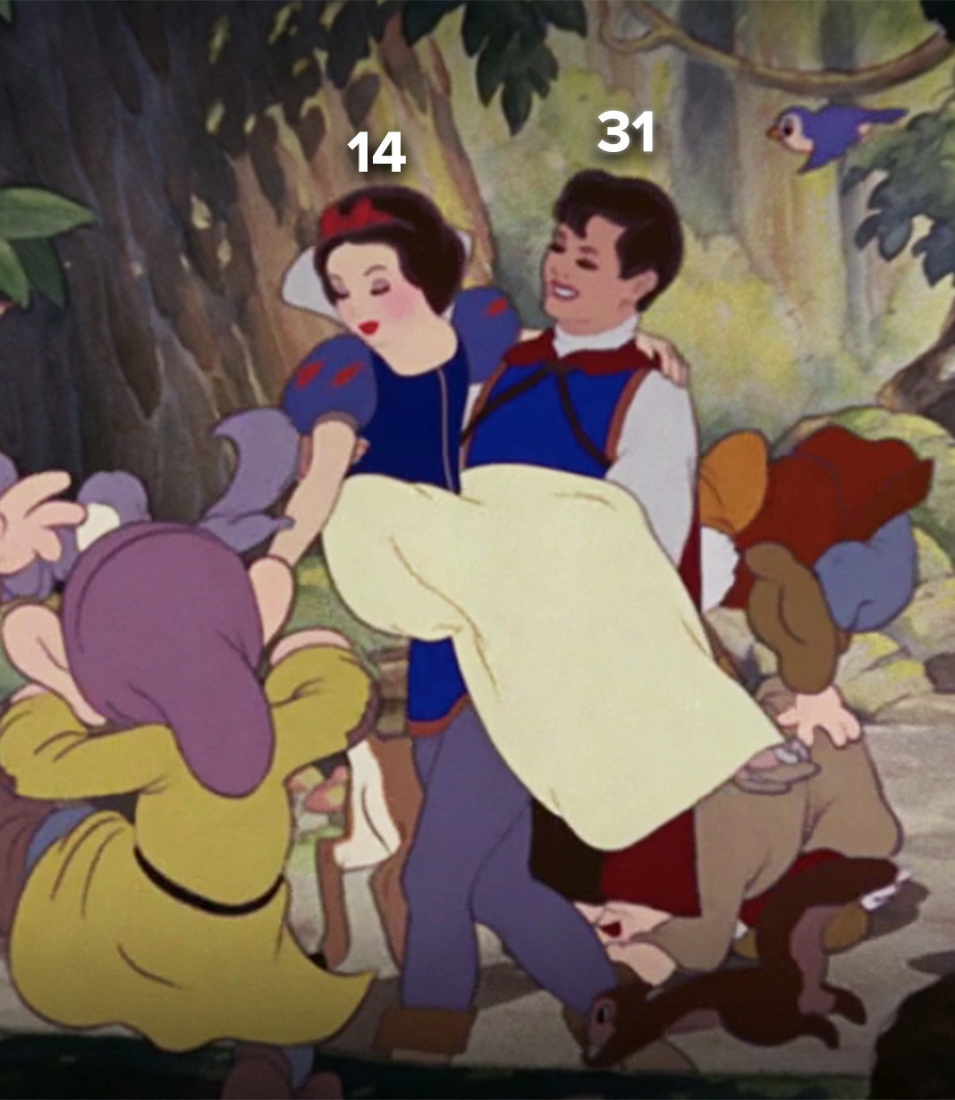 Snow White is 14, and Prince Florian is 31