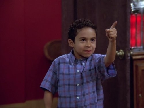 A still of Franklin from &quot;My Wife and Kids&quot; pointing his finger at someone
