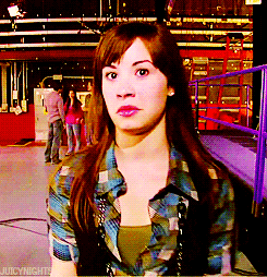 Demi Lovato winking in camera