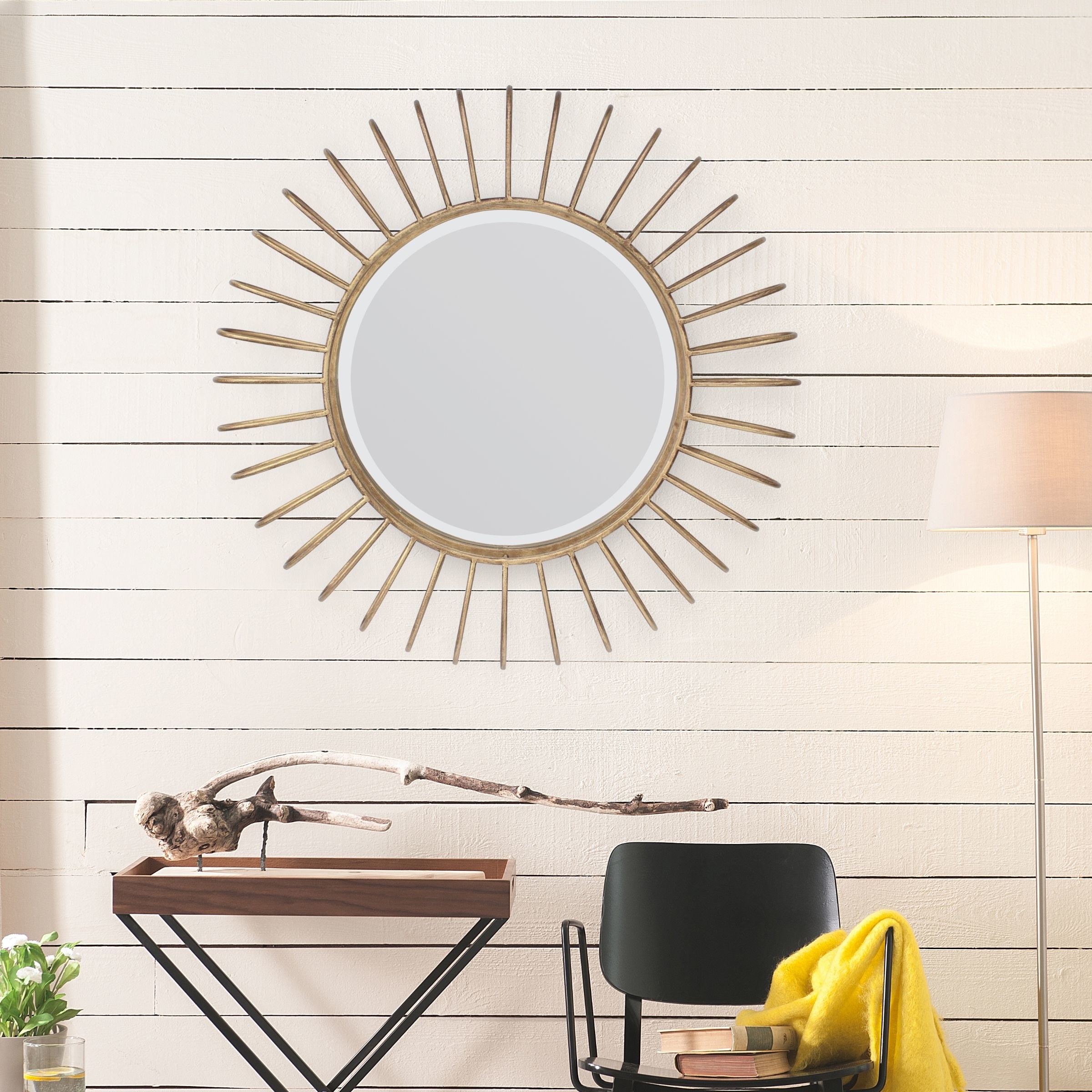 The wall mirror