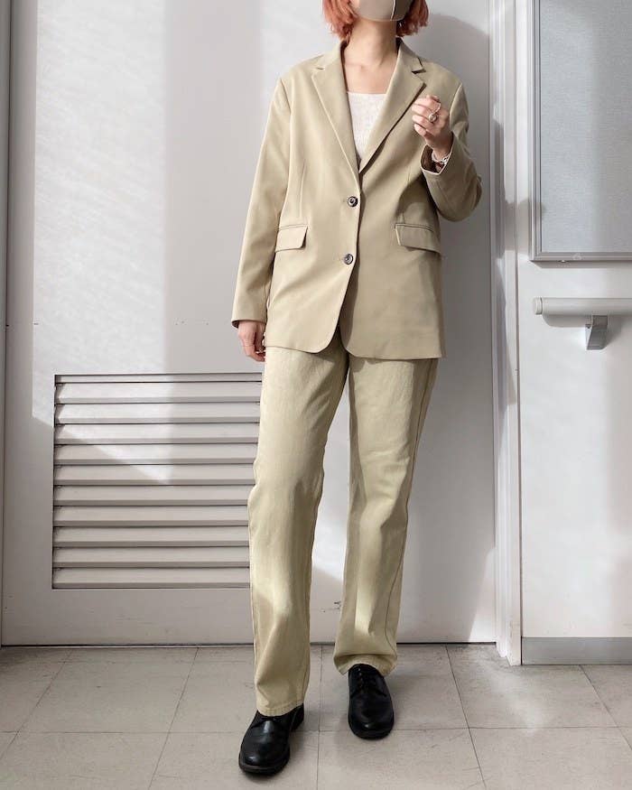 お洒落な春アウターみつけた Guの 3990円ジャケット オーバーサイズでこなれ感が出ます