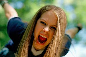Avril Lavigne screaming 
