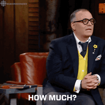 A GIF of a man asking, &quot;How much?&quot;
