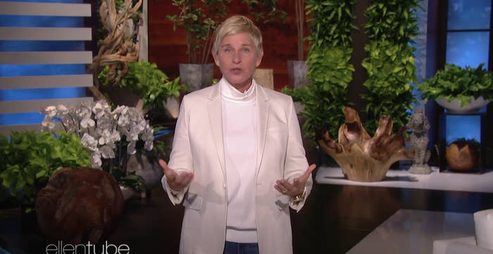Ellen apologizing for the allegations