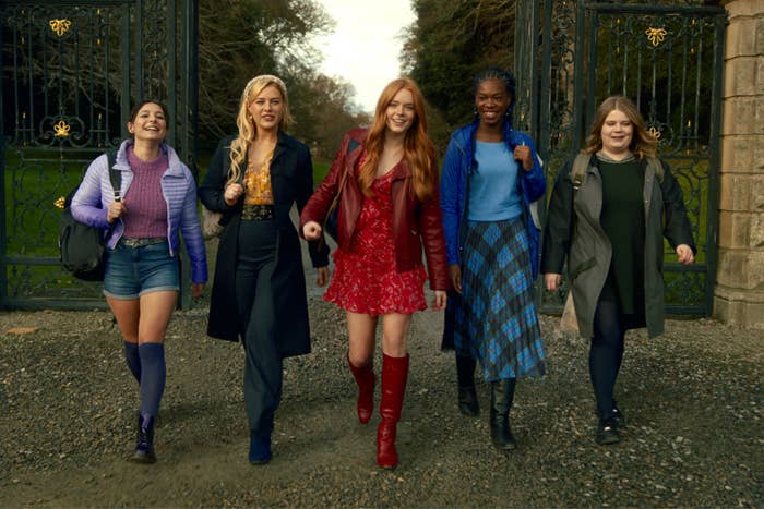 Left to right: Musa, Stella, Bloom, Aisha and Terra in Fate: The Winx Saga