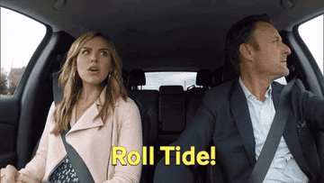 Hannah Brown from the Bachelorette yelling, &quot;Roll Tide!&quot;