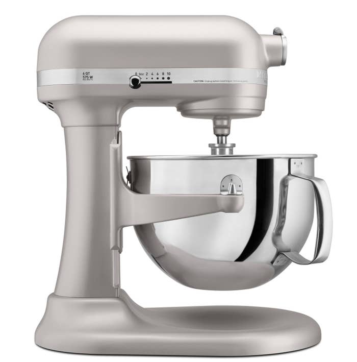 The mixer in silver