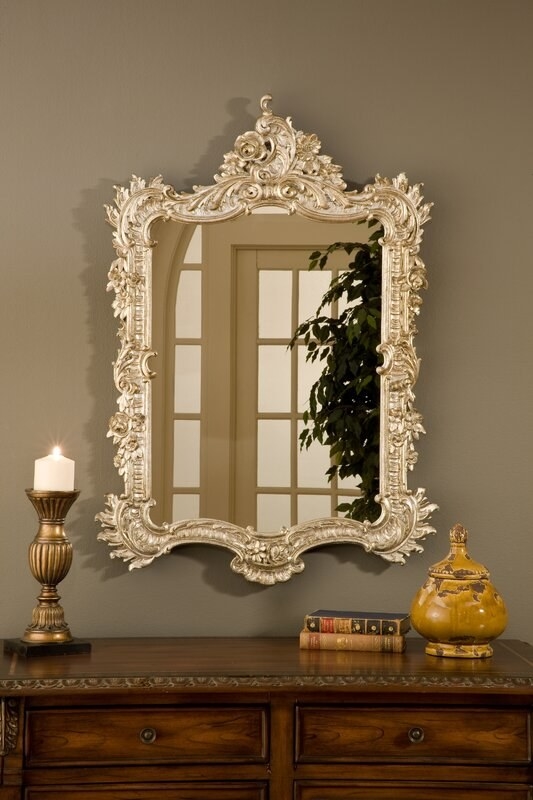 Ornate English mirror
